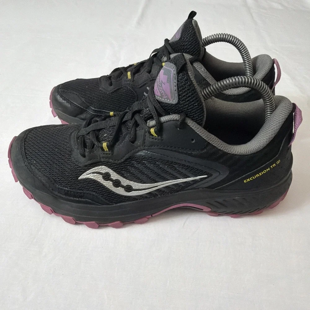 Saucony Excursion TR 15 Shoes Womens Sz 10 Black Pink S10668-34 Trail Running - Picture 1 of 16